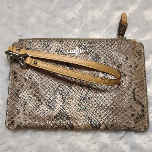 Cole Haan Snake Print Wristlet - Picture 2 of 6